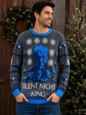 Game of Thrones Silent Night King Ugly Christmas Sweater HBO Men’s XL